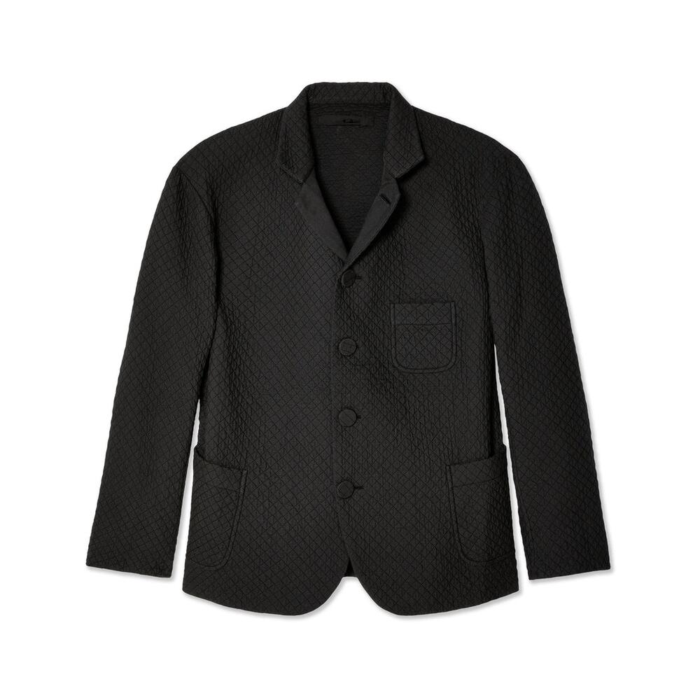 Egg Trading Women's Cadiz natural handstitched khadi cottonJacket Black Sz S